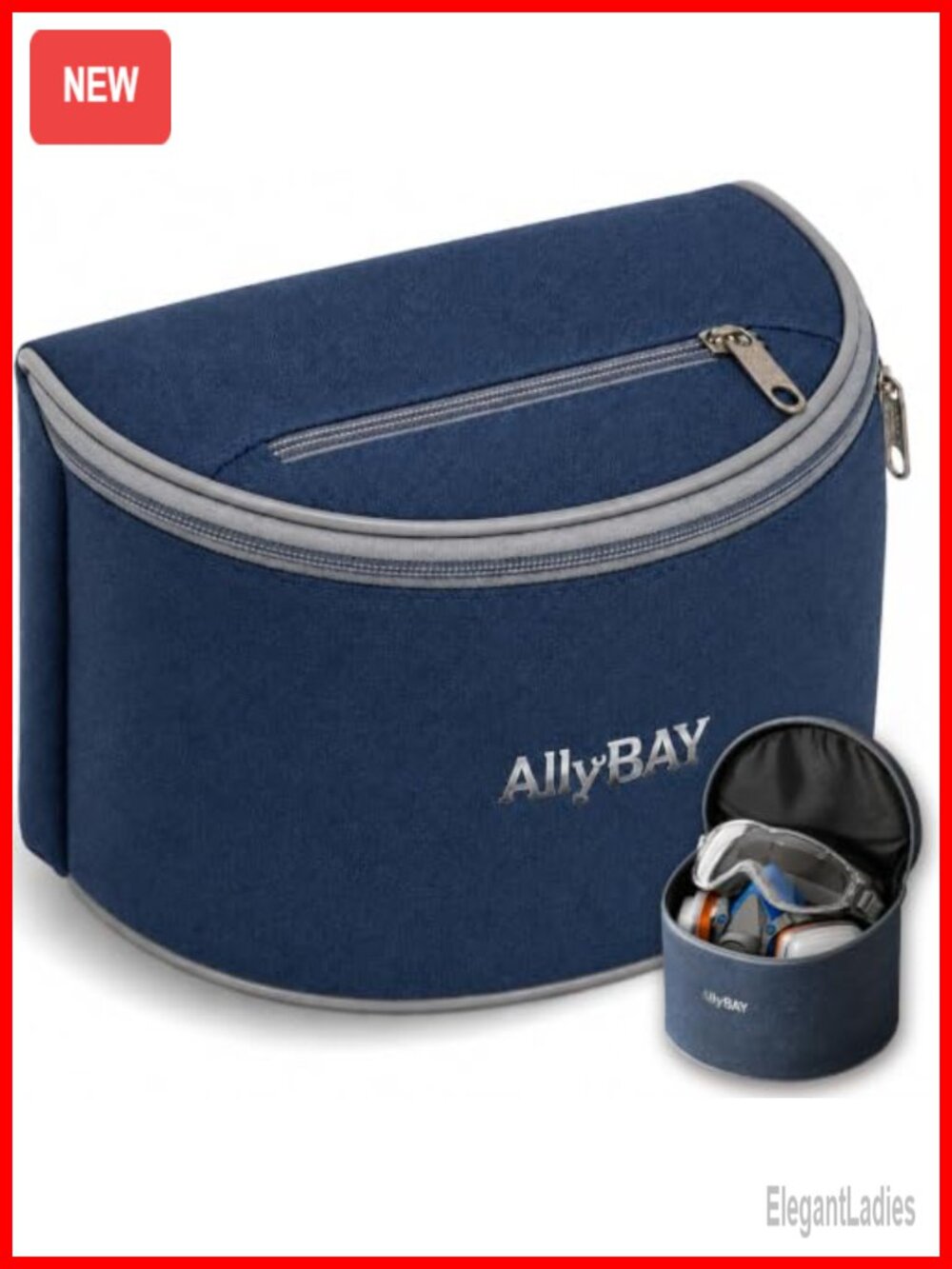 Half Face Respirator Storage Bag Crossbody Waist Pack Cationic Polyester